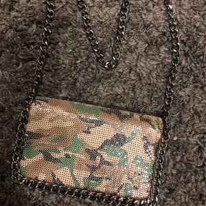Camouflage crossbody bag